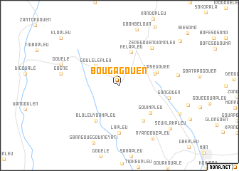 map of Bougagouen