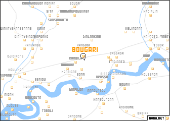map of Bougari