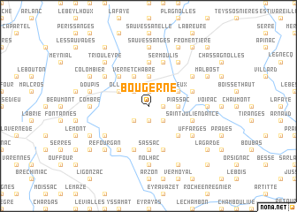 map of Bougerne