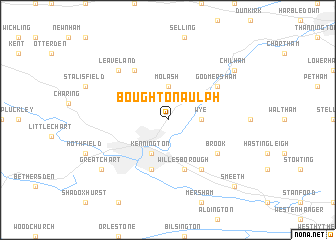 map of Boughton Aulph