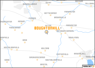 map of Boughton Hill