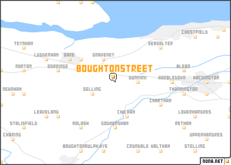 map of Boughton Street