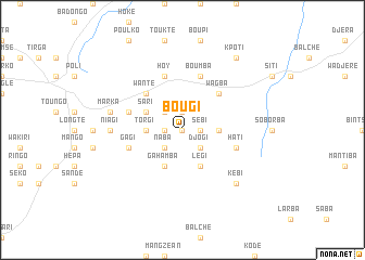 map of Bougi