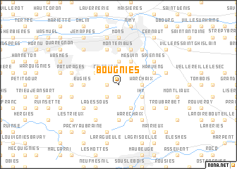 map of Bougnies