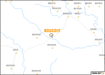 map of Bougoin