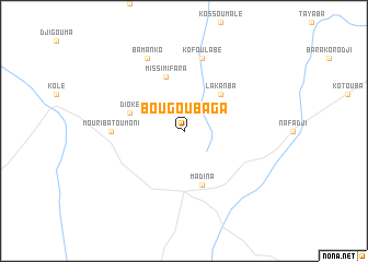 map of Bougoubaga