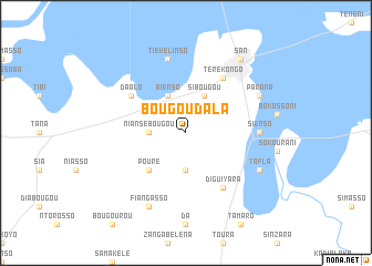 map of Bougoudala