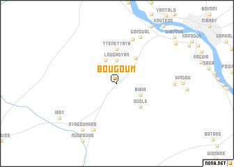 map of Bougoum