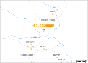 map of Bougounoué