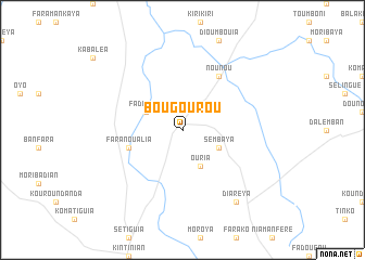 map of Bougourou