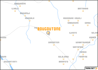 map of Bougoutoné