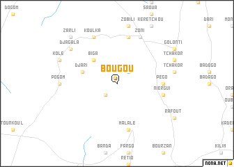 map of Bougou