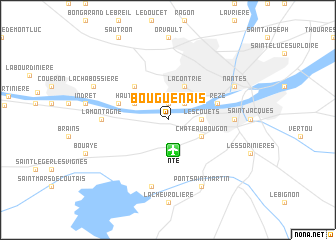 map of Bouguenais
