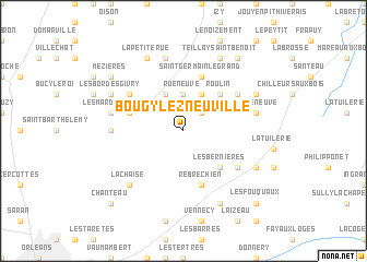 map of Bougy-lez-Neuville