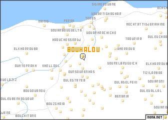 map of Bouhalou