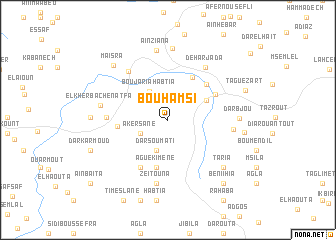 map of Bou Hamsi