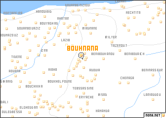 map of Bou Hnana