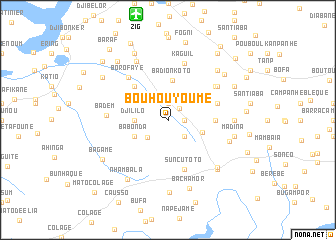 map of Bouhouyoume