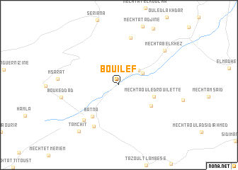 map of Bou Ilef