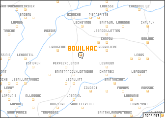 map of Bouilhac