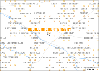 map of Bouillancourt-en-Séry