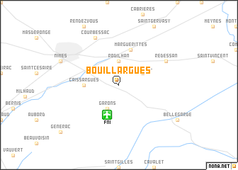 map of Bouillargues