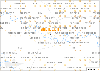 map of Bouillon