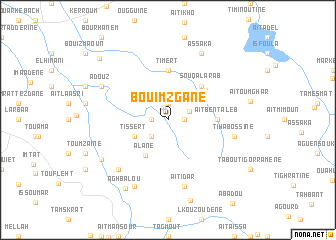 map of Bou Imzgane