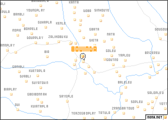 map of Bouinda