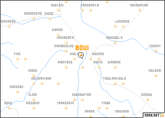 map of Boui