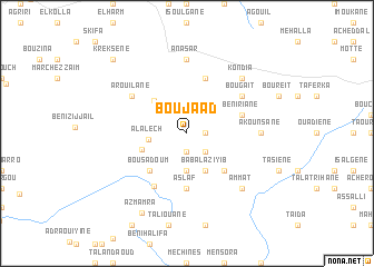 map of Bou Jaad