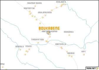 map of Boukabéne