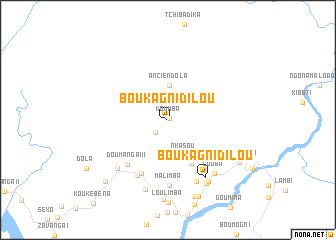 map of Boukagni Dilou