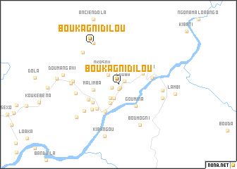 map of Boukagni Dilou