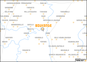 map of Boukandé