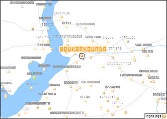 map of Boukarkounda