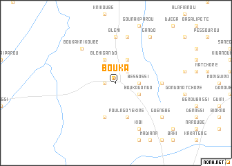 map of Bouka