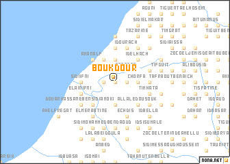 map of Boukdour