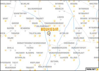 map of Bou Kedir