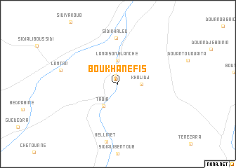 map of Boukhanefis