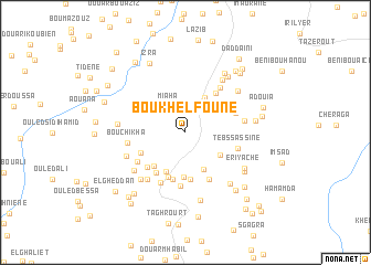 map of Bou Khelfoune