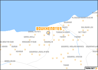 map of Bou Khenayes