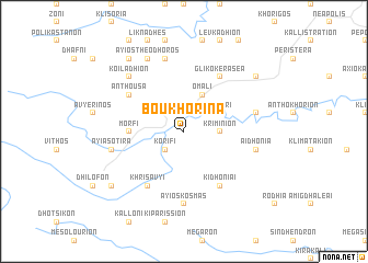 map of Boukhorína