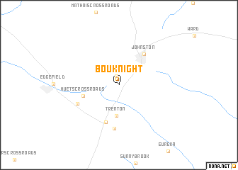 map of Bouknight