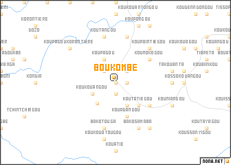 map of Boukombé