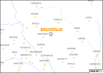 map of Boukondjo