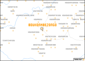 map of Boukonmbé-Zongo