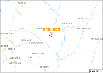 map of Boukoro