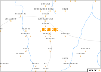 map of Boukoro