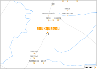 map of Boukoubrou